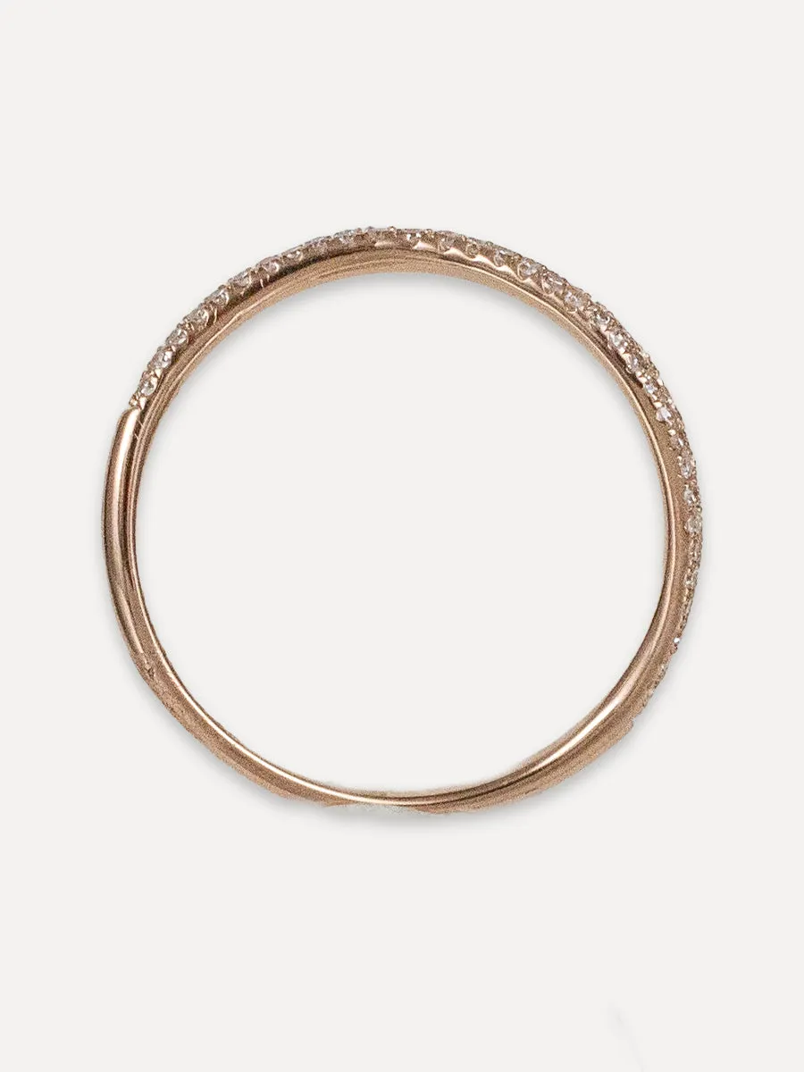 14K Diamond Wave Ring