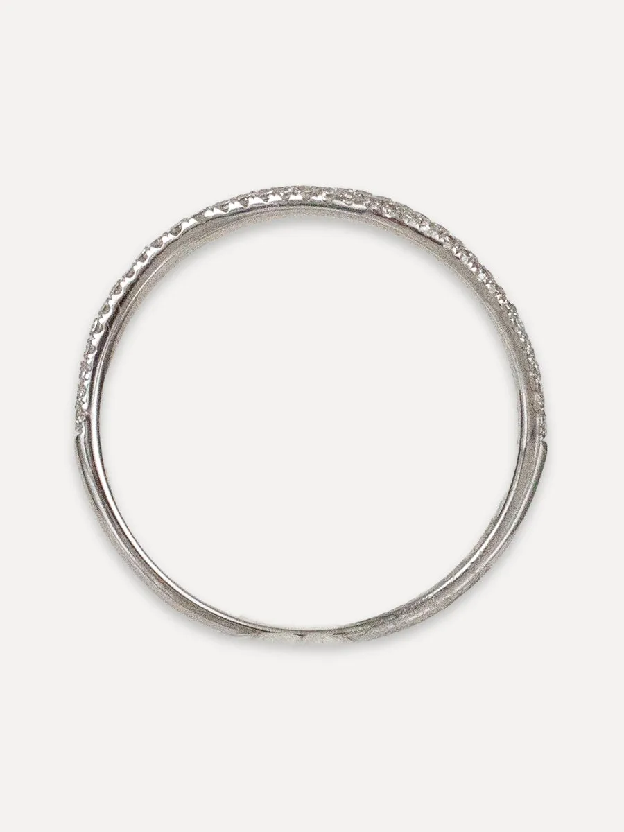 14K Diamond Wave Ring