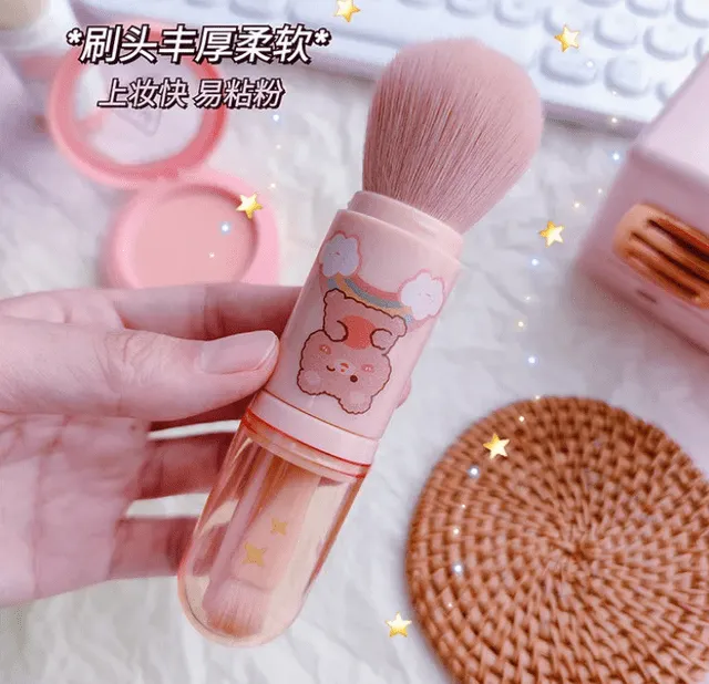 4 In 1 Travel Makeup Brush Set