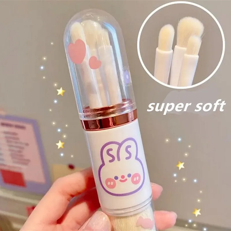 4 In 1 Travel Makeup Brush Set