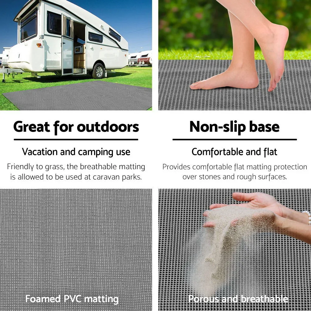 5M X 2.5M Annex Matting Floor Mats Mesh Caravan Camping Annexe