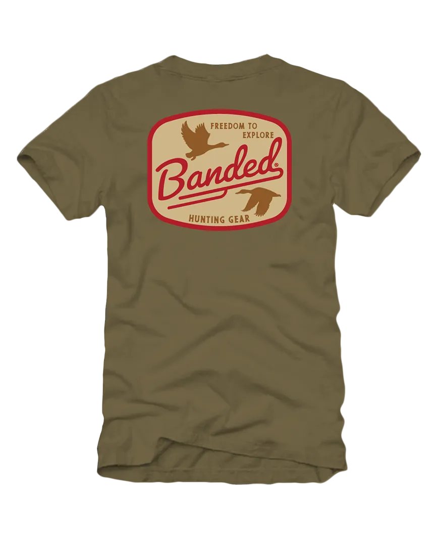 Banded Retro Patch Short Sleeve Tee