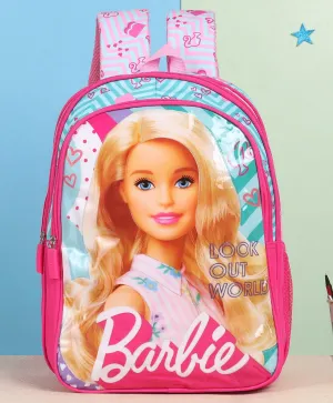Barbie Look Out World School Bag Pink - 14 Inches