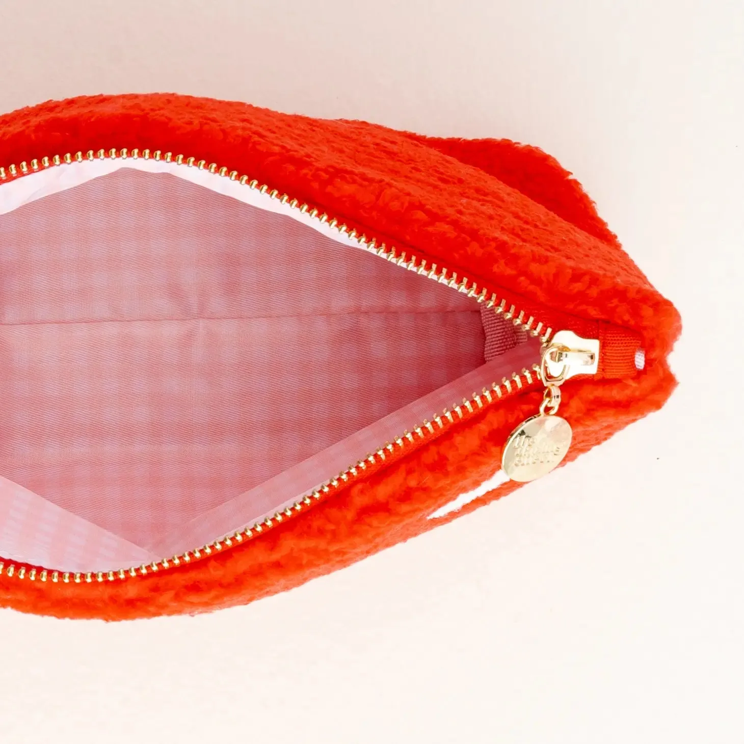 Be Mine Sherpa Zipper Pouch - FINAL SALE