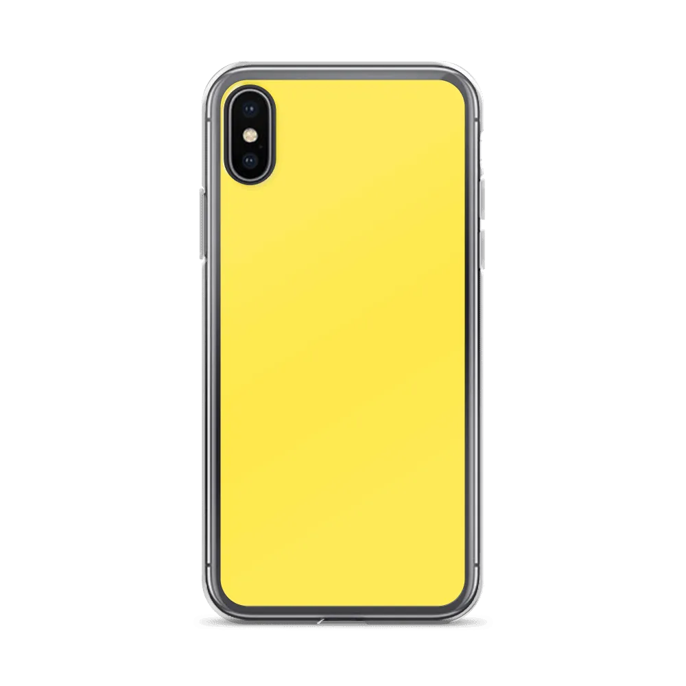 Bright Yellow iPhone Case