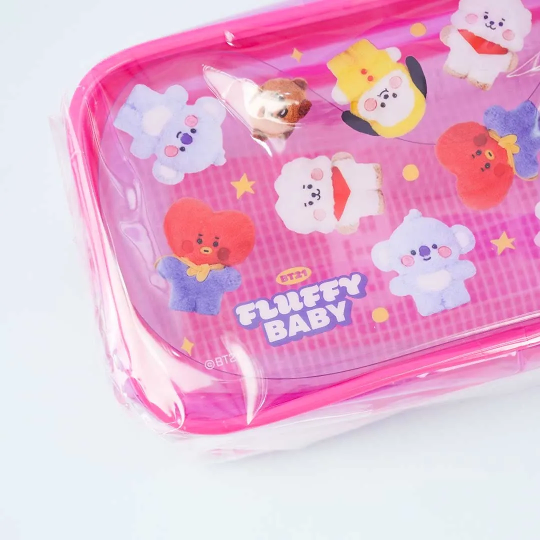 BT21 FLUFFY BABY Clear Pen Case