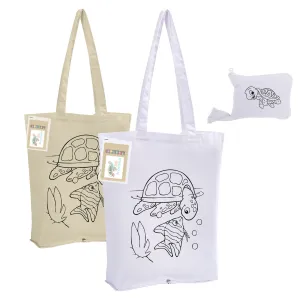 Colouring Foldable Calico Bag CCB012