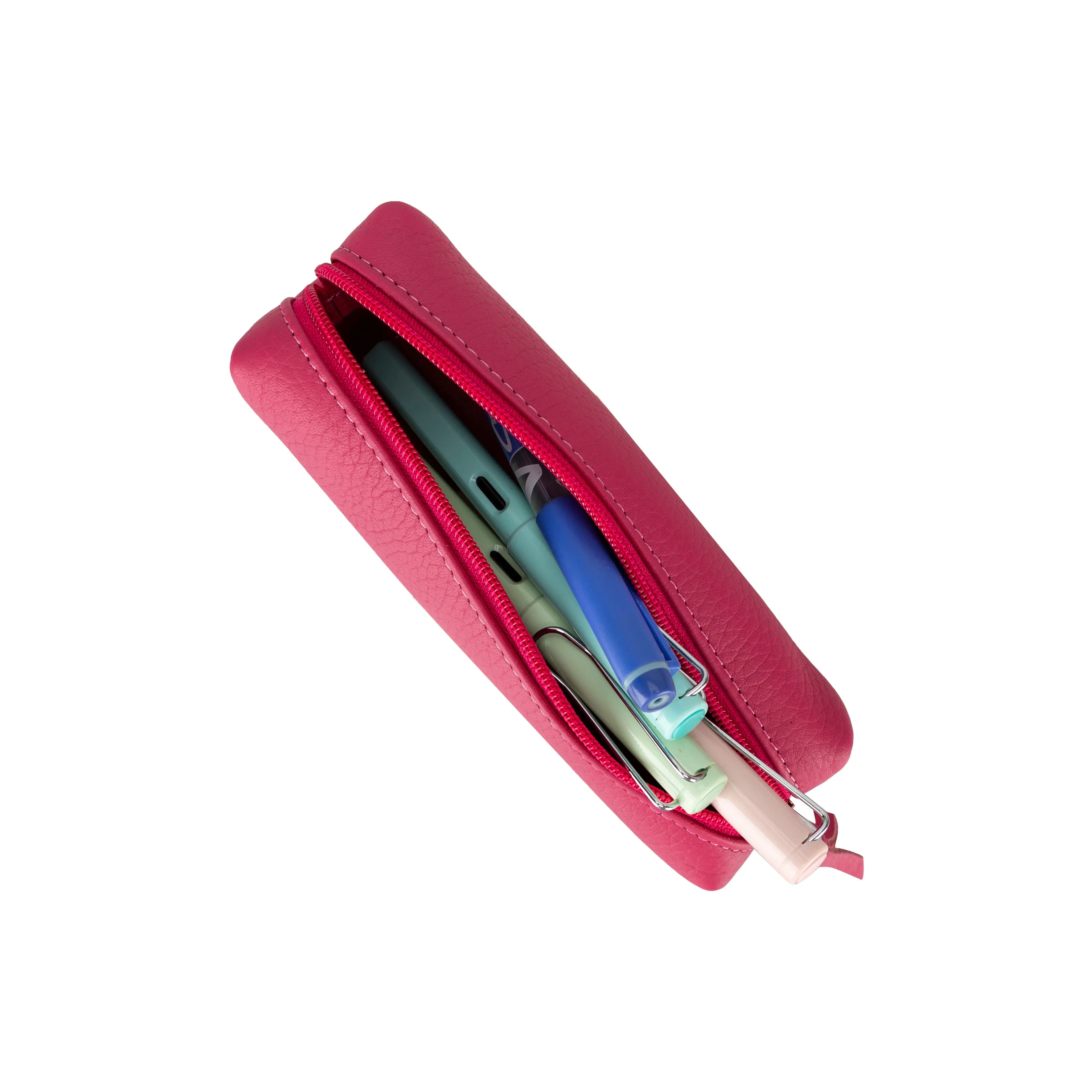 Custom Leather Pencil Case Pen Pouch Zipper Pouch Multibox
