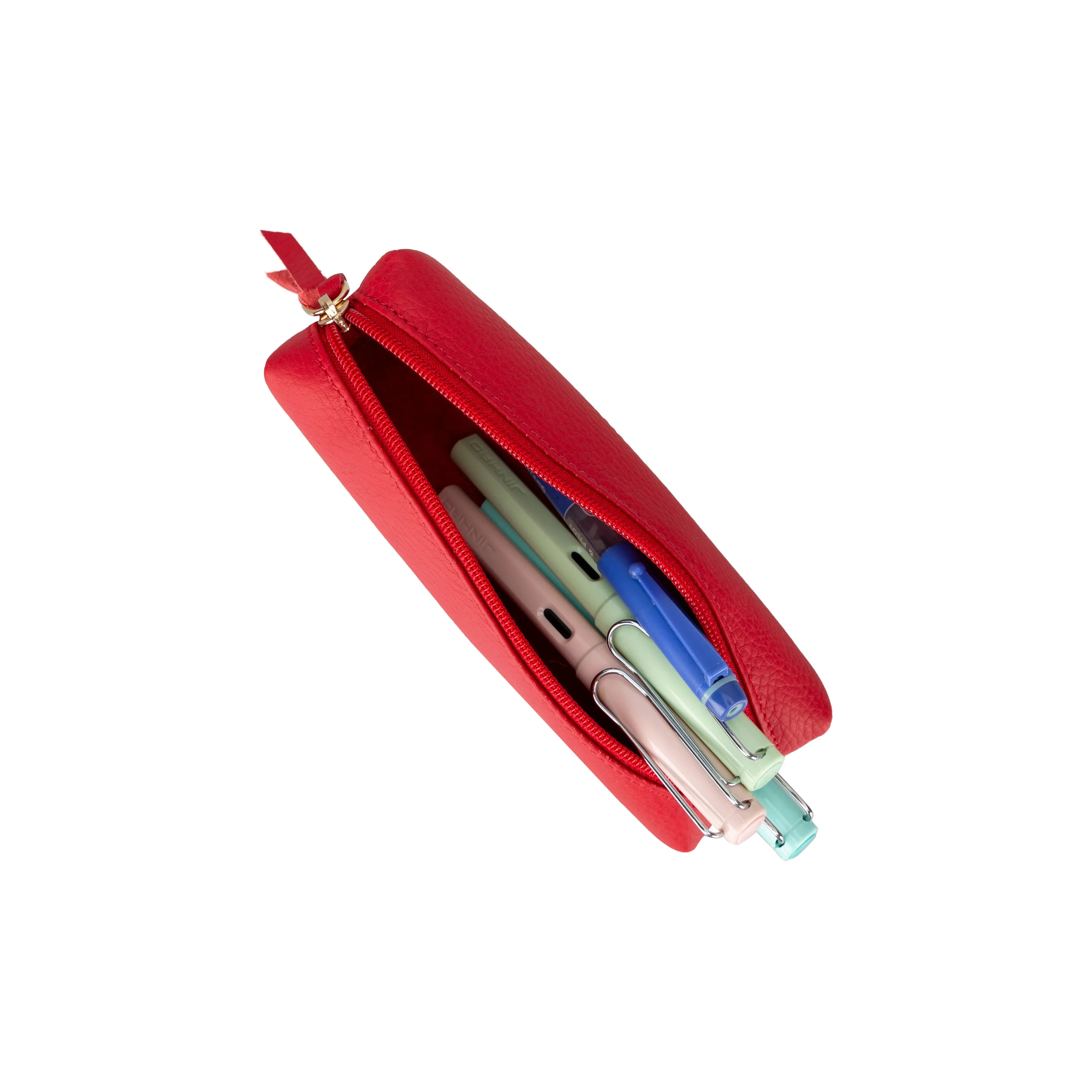 Custom Leather Pencil Case Pen Pouch Zipper Pouch Multibox