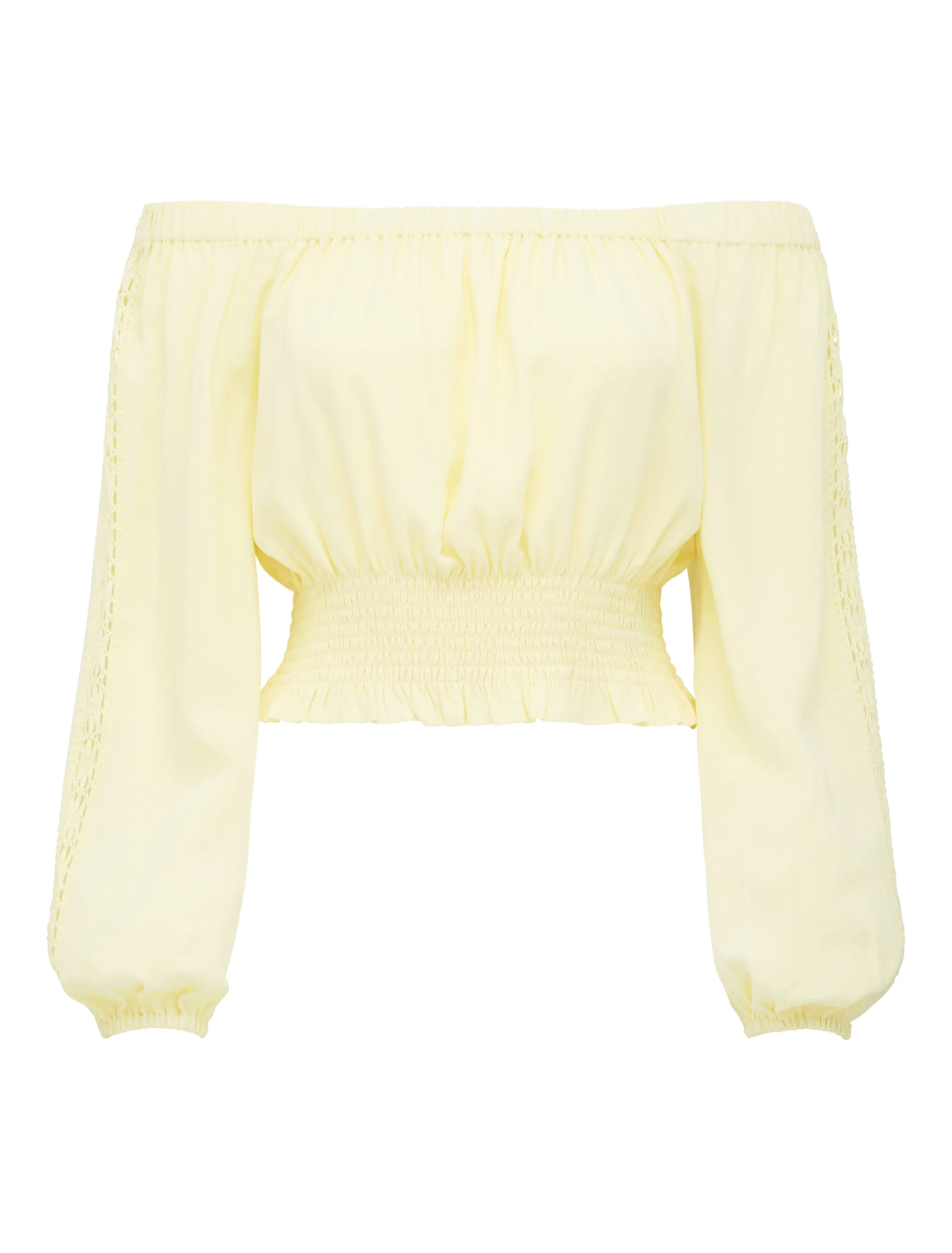 Davis Shirred Waist Bardot