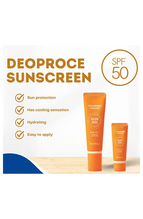 [DEOPROCE] Hyaluronic Cooling Sun Gel SPF50  PA    (50g/1.69fl.oz)