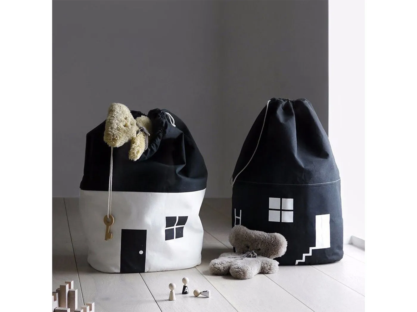 Drawstring Toy Storage Bag Organizer & for Kids