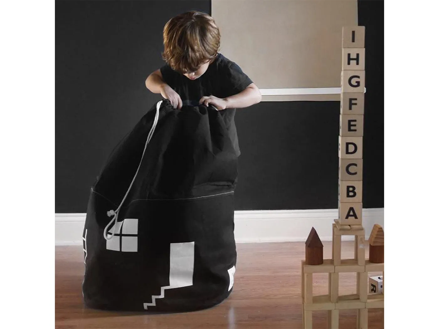 Drawstring Toy Storage Bag Organizer & for Kids