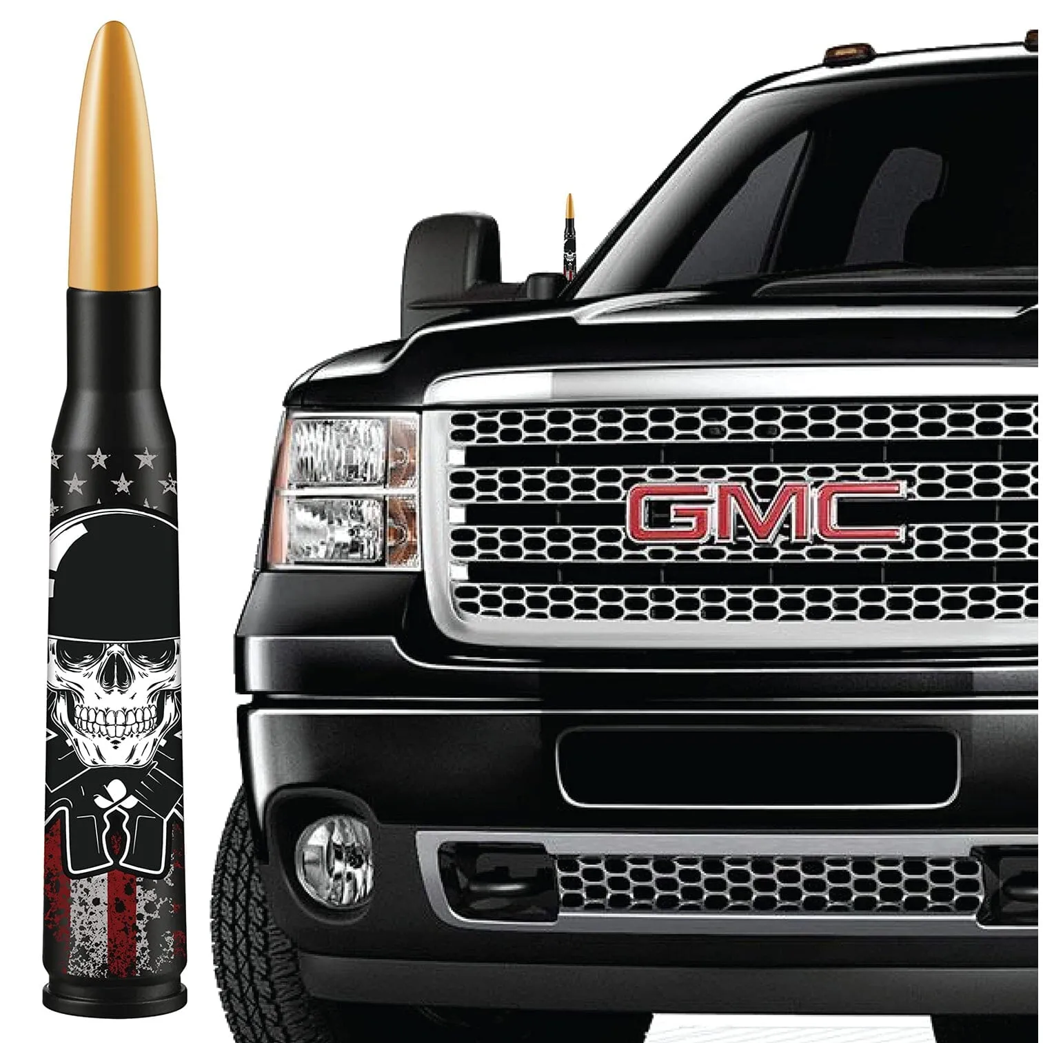 EcoAuto Badass Bullet Antenna Replacement Fits All Chevy & GMC Truck