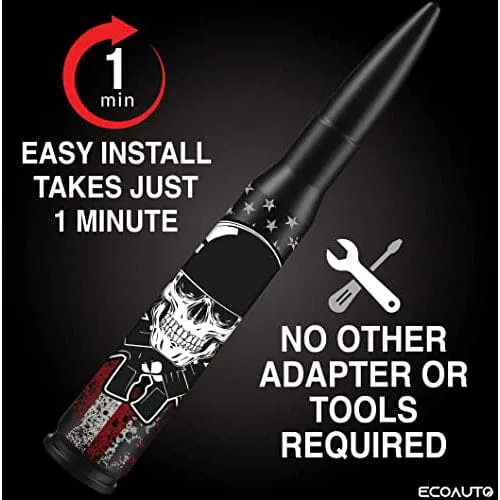 EcoAuto Badass Bullet Antenna Replacement Fits All Chevy & GMC Truck