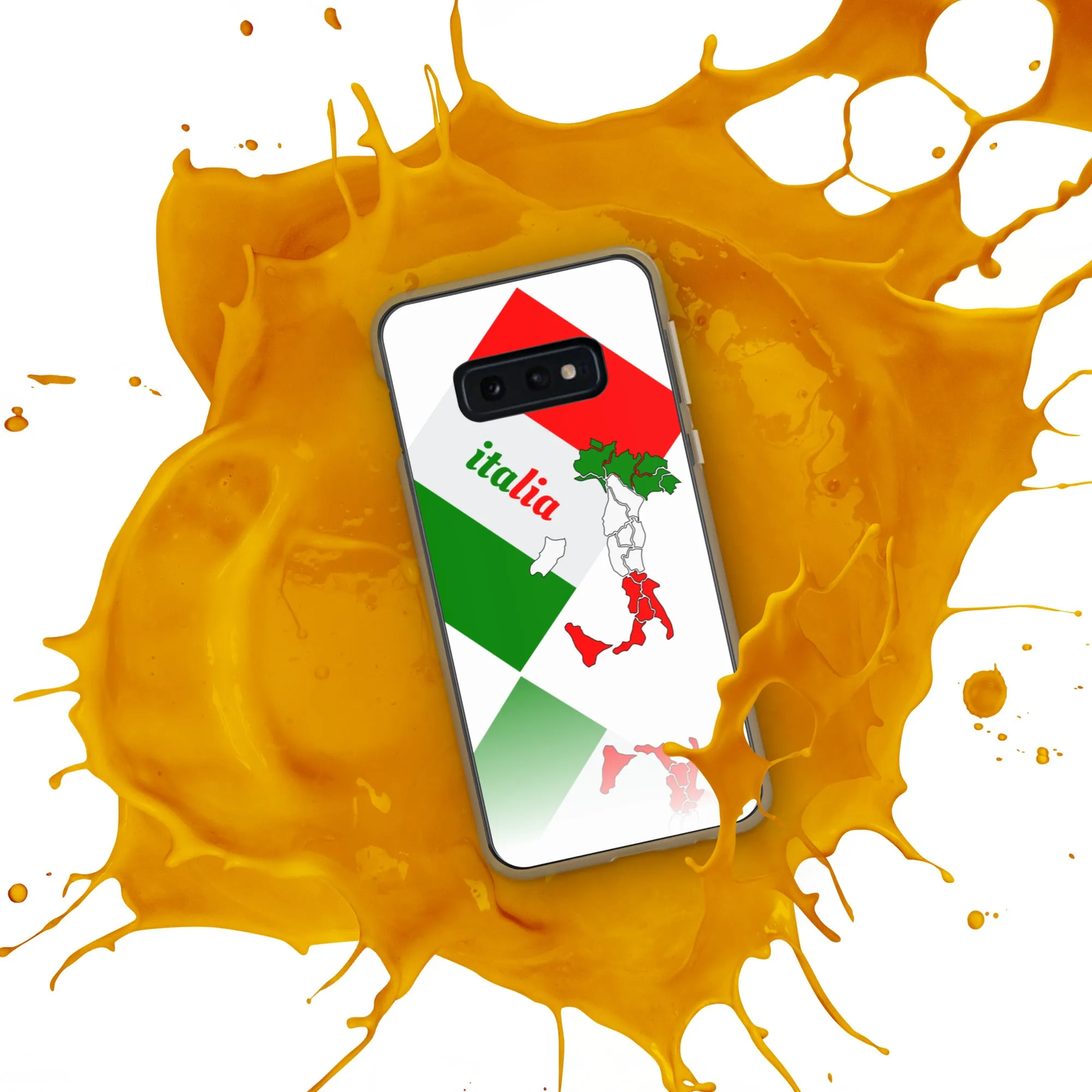 Elegant Italia - Italy Flag And Map Samsung White Case