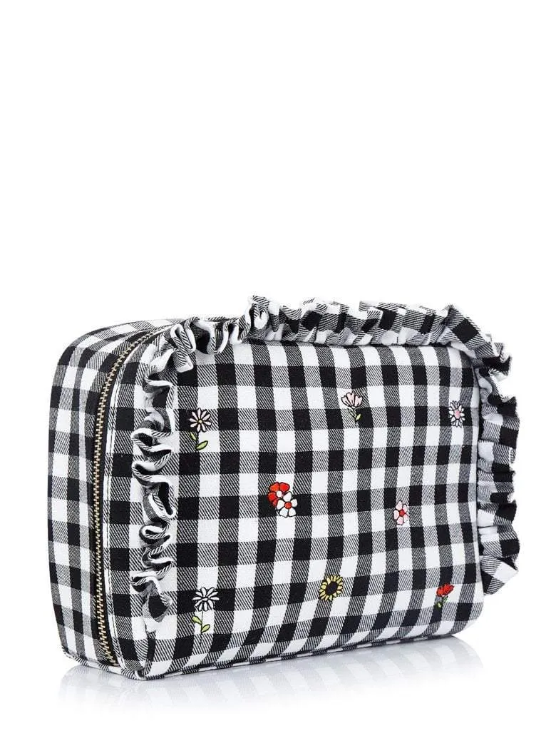 Embroidered Ditsy Wash Bag