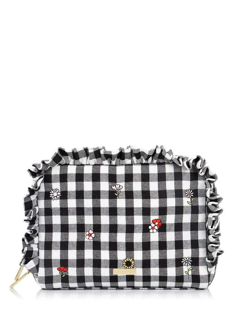 Embroidered Ditsy Wash Bag