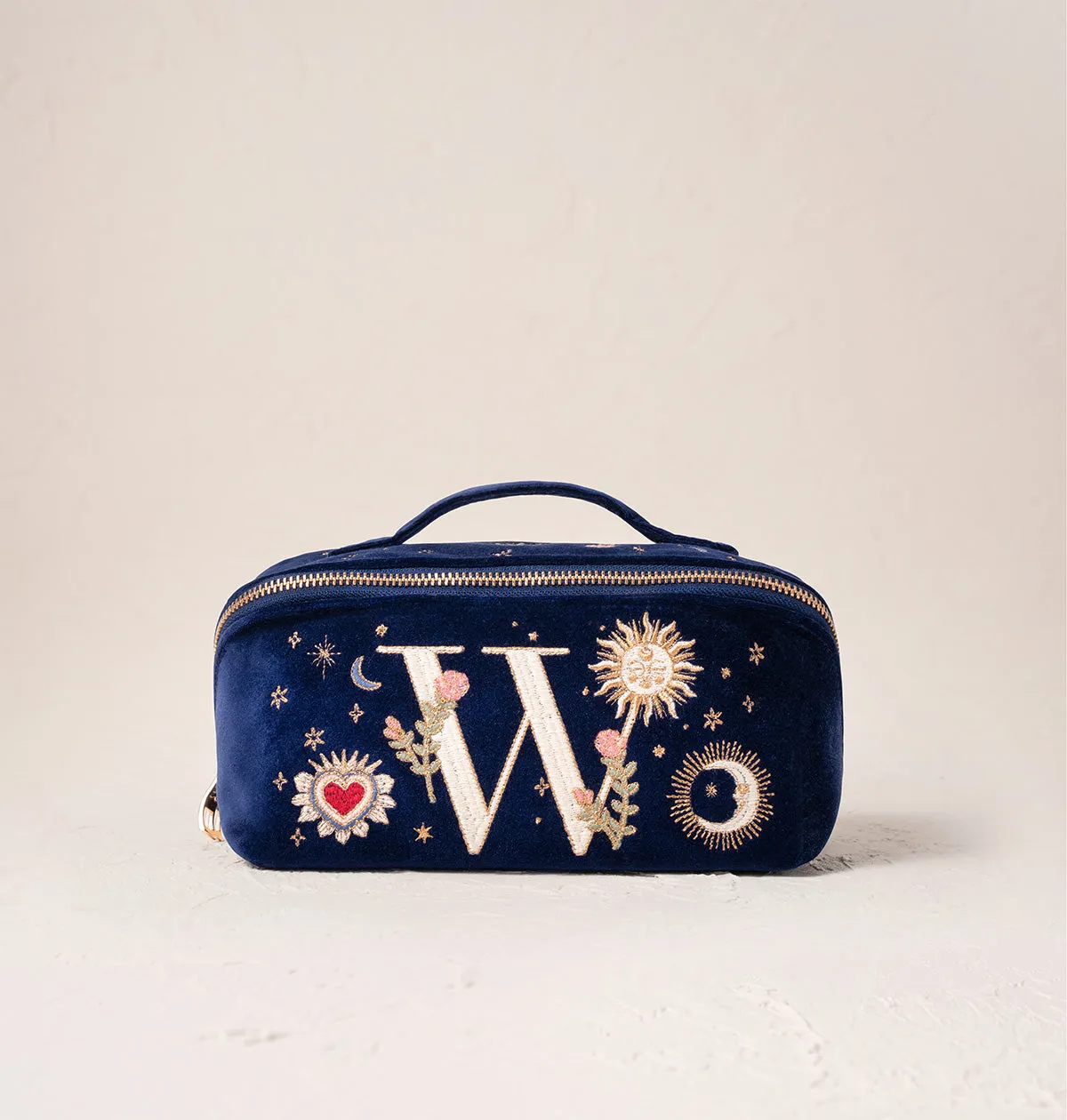 Enchanted Alphabet Open Flat Makeup Bag