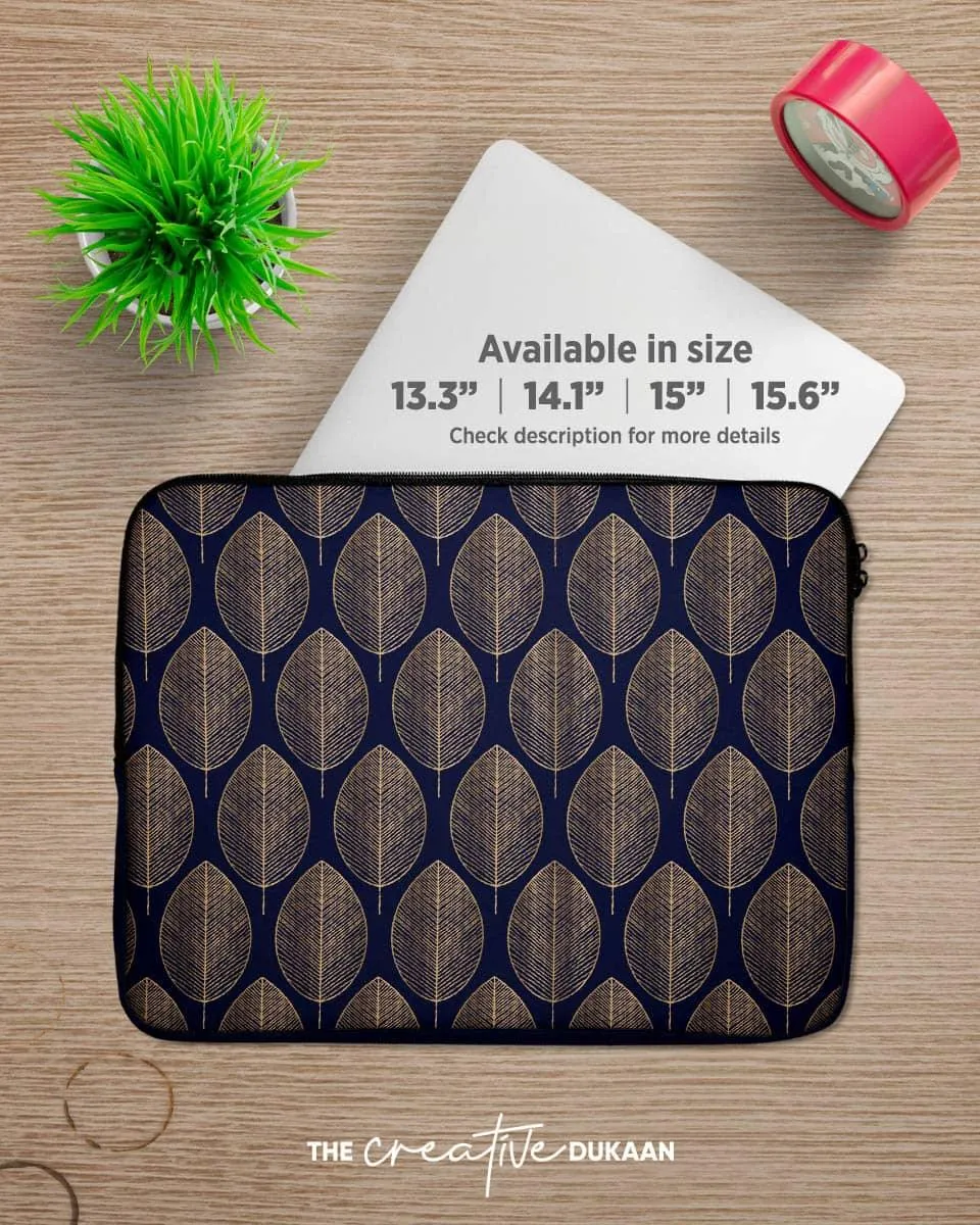Golden Leaf Premium Laptop Sleeve Bag