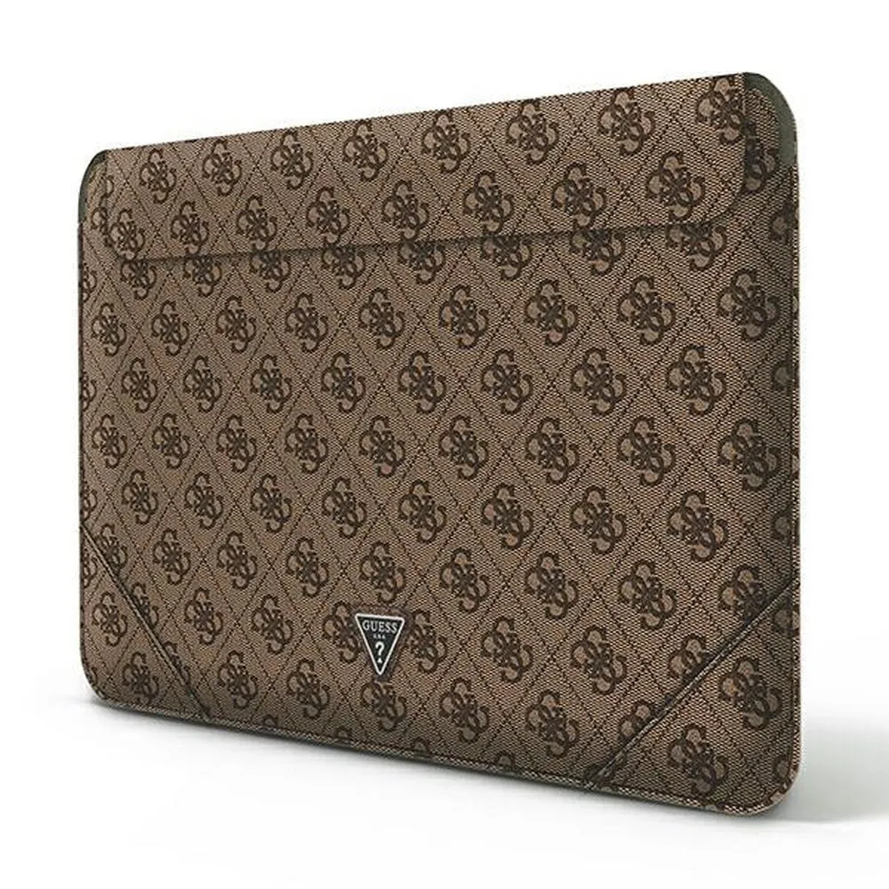 Guess - Uptown Triangle 13" to 14" notebook sleeve MacBook / Laptop (GUCS14P4TW) - Brown
