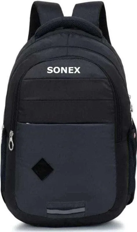 JONAL POINT Medium Laptop Backpack Men Office School College Students ( BLACK ) Rucksack  - 40 L (Black, Grey, Black)