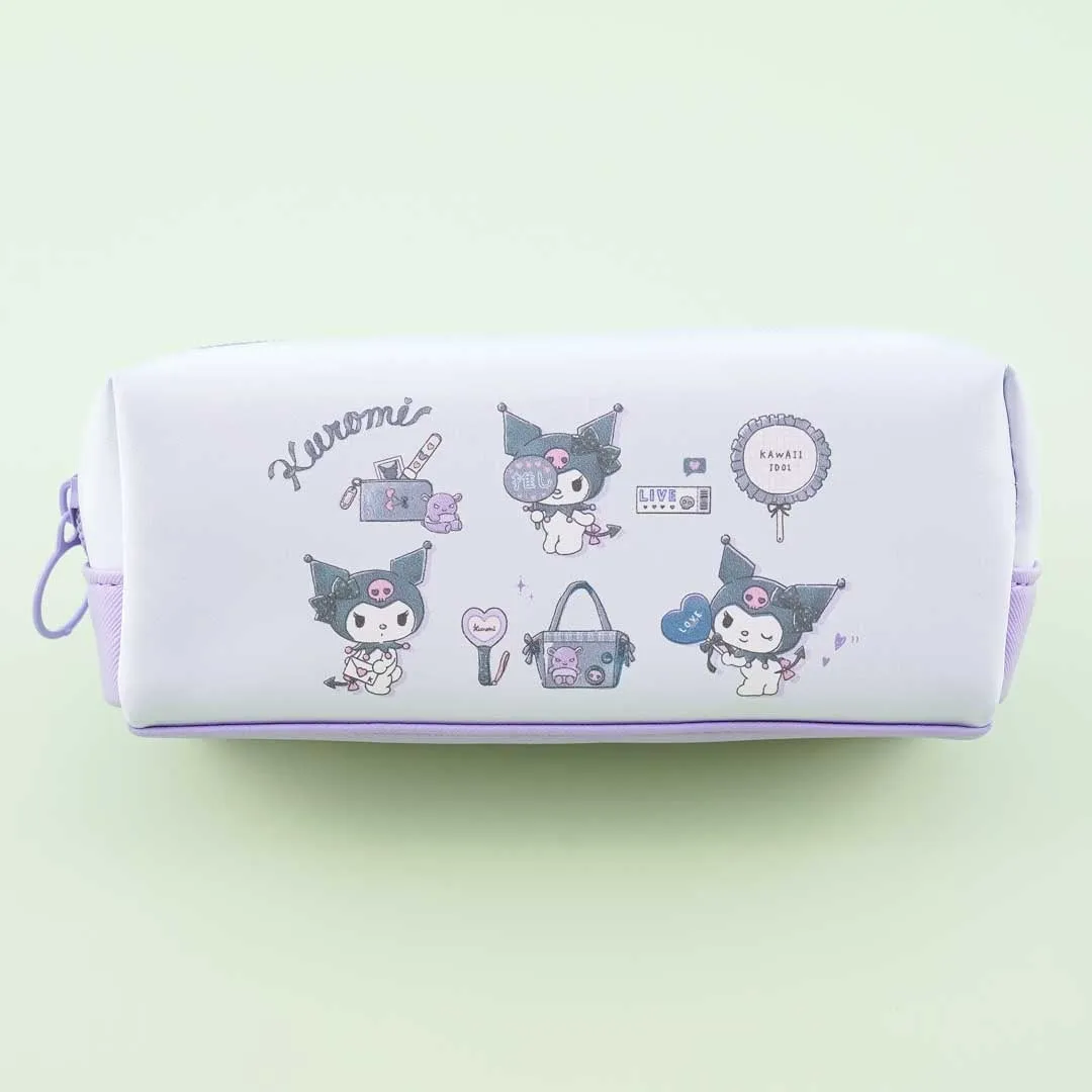Kuromi Fangirl Twin Zipper Pencil Case