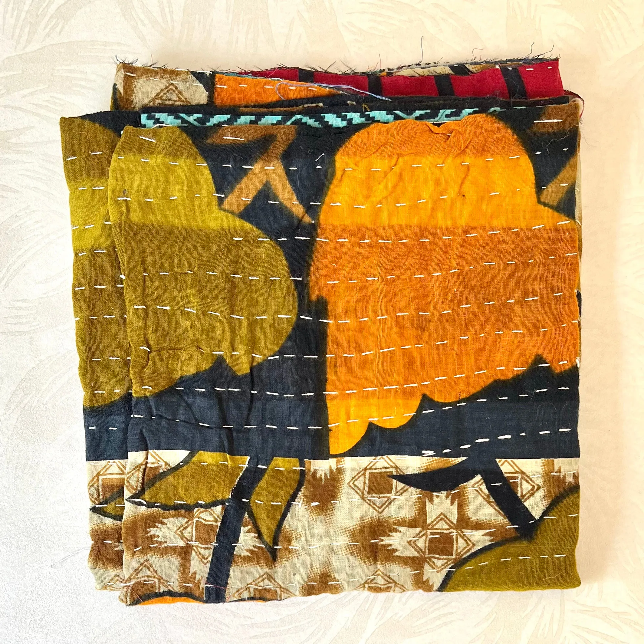 Large Vintage Kantha Fabric Pieces