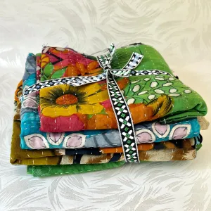 Large Vintage Kantha Fabric Pieces