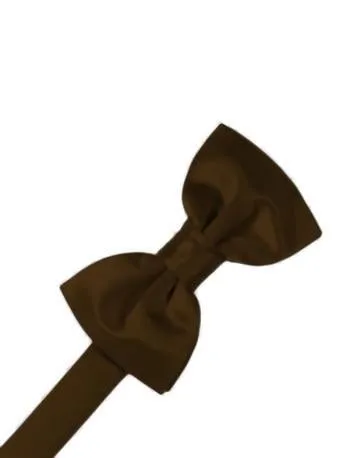 Latte Luxury Satin Bow Ties