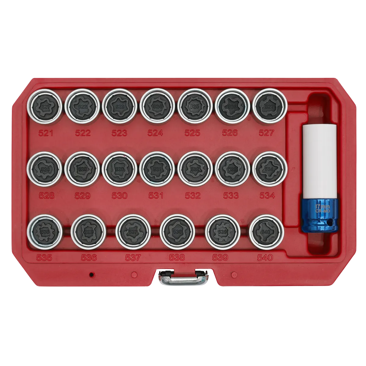 Locking Wheel Nut Key Set 20pc - VAG