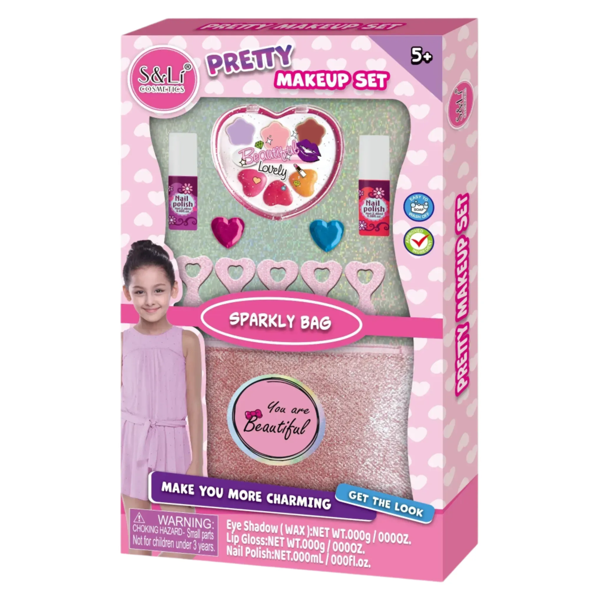 Makeup Set With Sparkly Bag