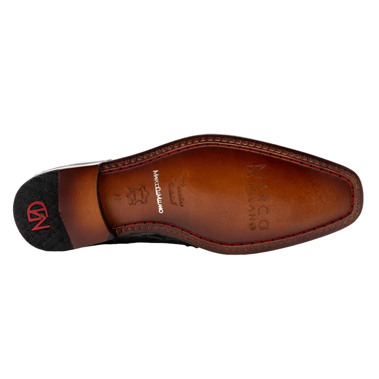 Marco Di Milano Andretti Ostrich Leg Withe Gray