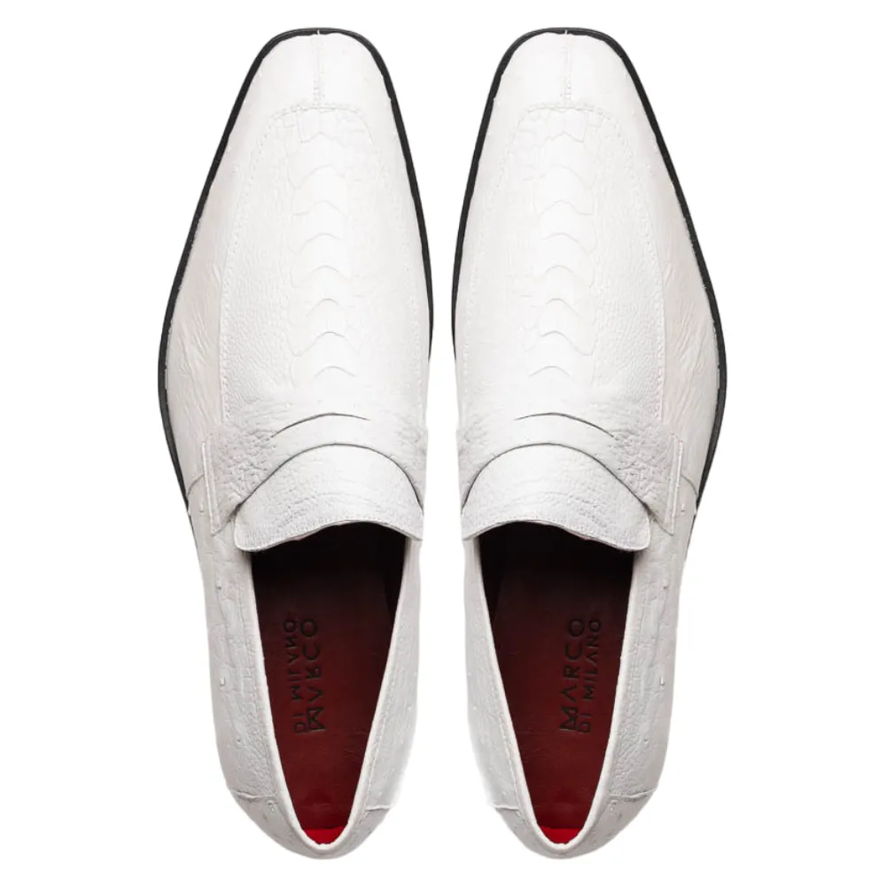 Marco Di Milano Fangio Ostrich Leg White