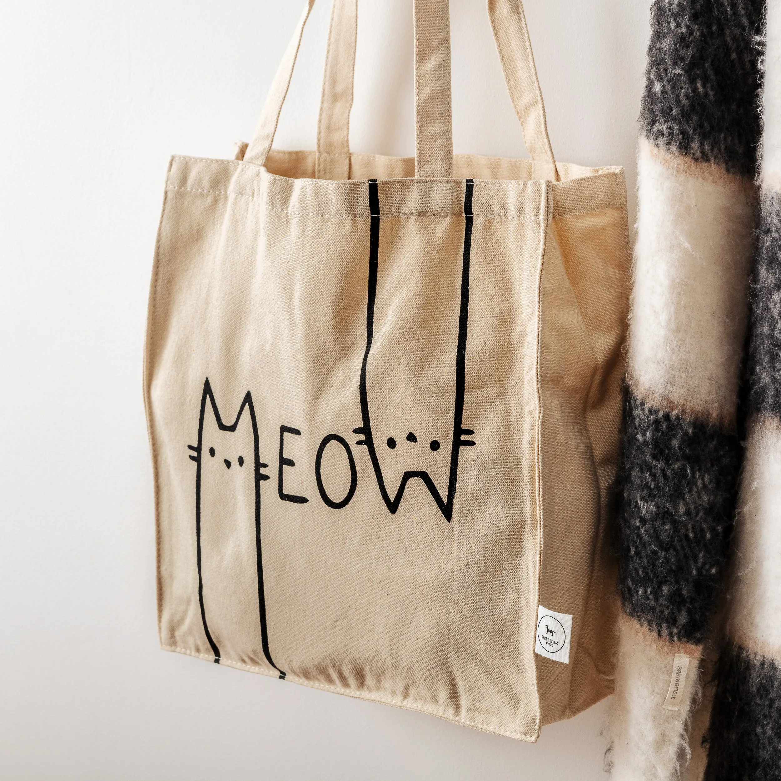 MEOW TOTE BAG CREAM