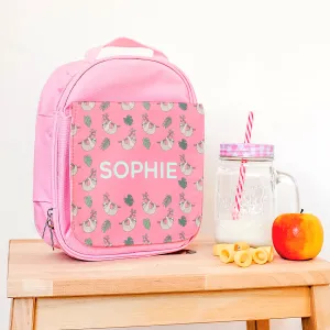 Personalised Lunch Bag With Tropical Sloths Design