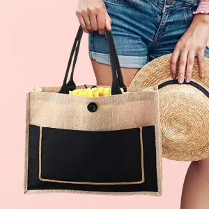 Personalized Jute Lunch Bag with Name