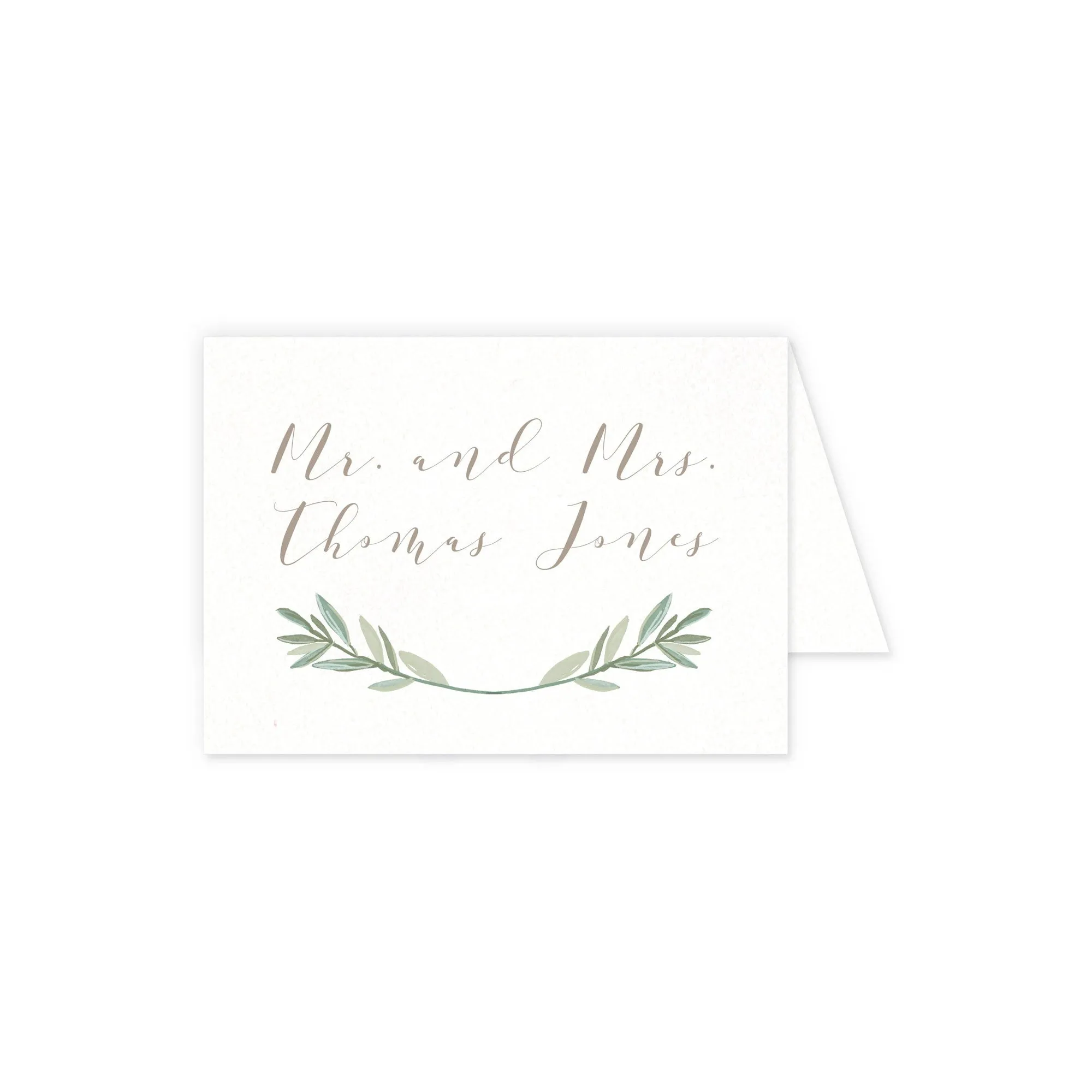 Place cards with guest details