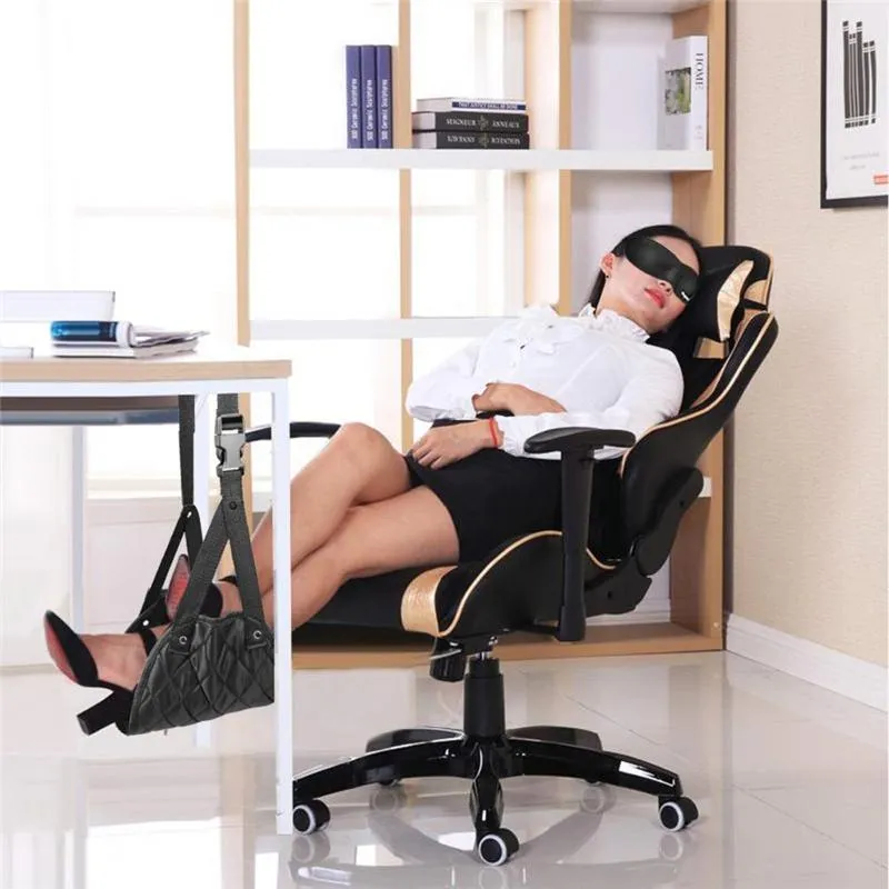 Portable Travel Foot Hammock Under Desk Footrest
