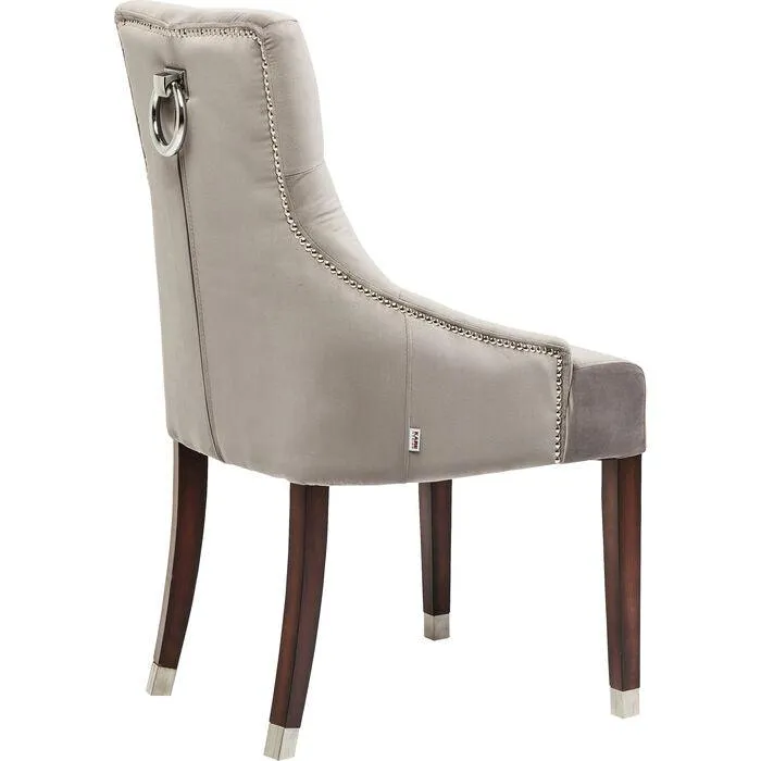 Prince Grey Velvet Chair