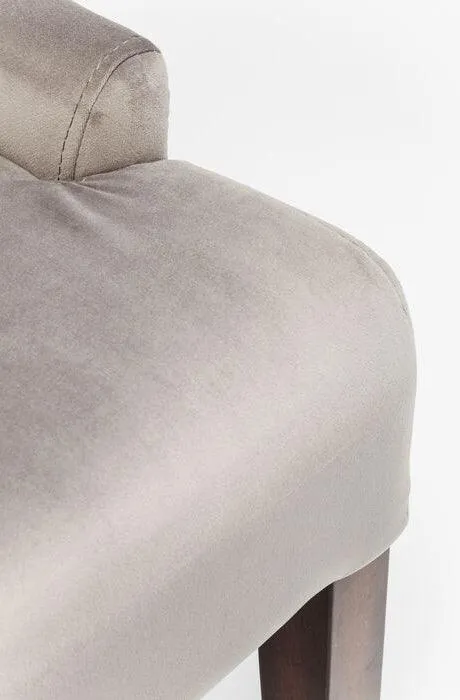 Prince Grey Velvet Chair