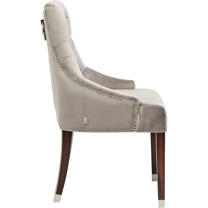 Prince Grey Velvet Chair