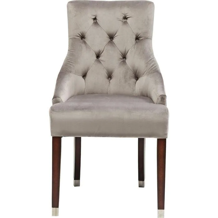 Prince Grey Velvet Chair