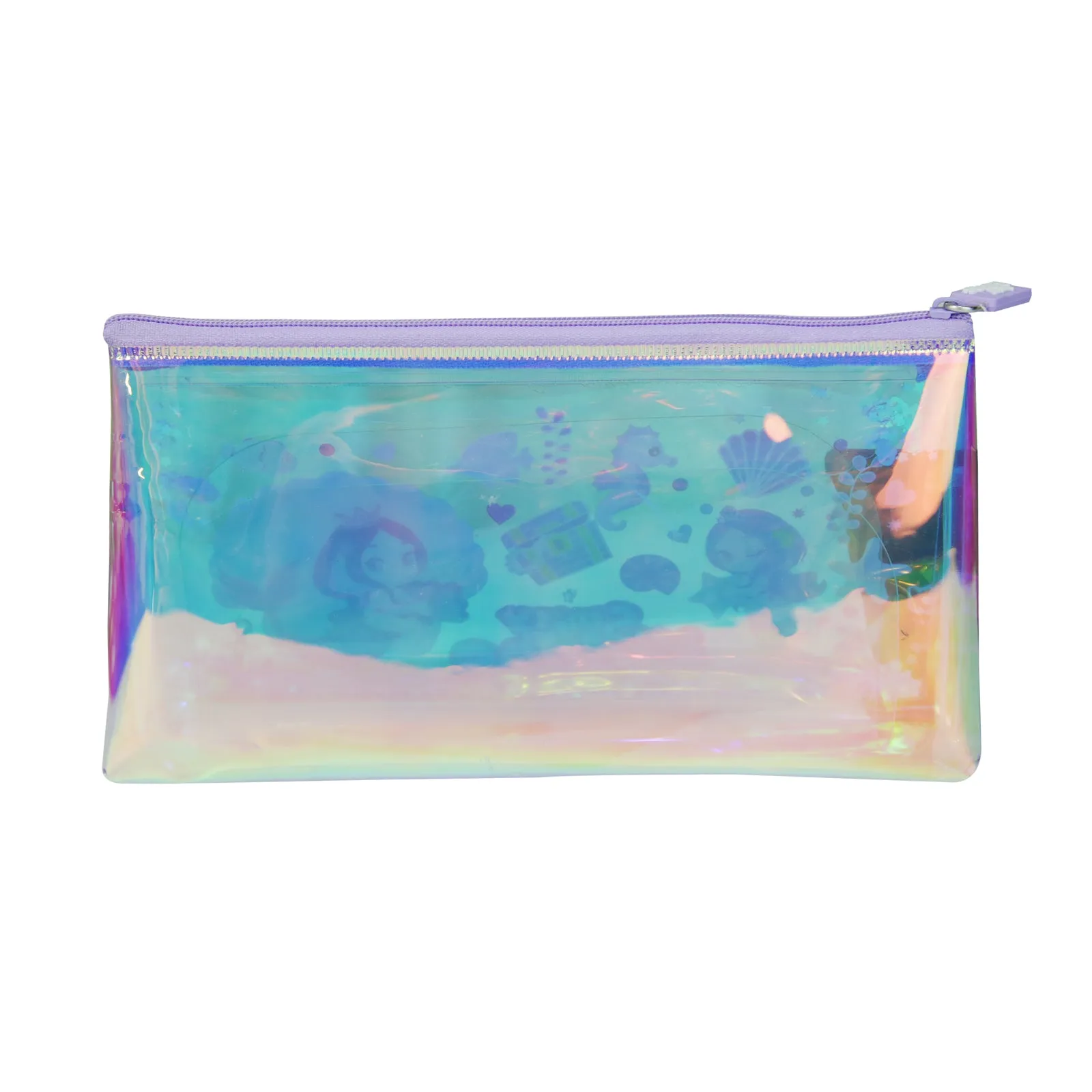 Smily Mermaid Pencil Pouch with drift glitter  SK11003086