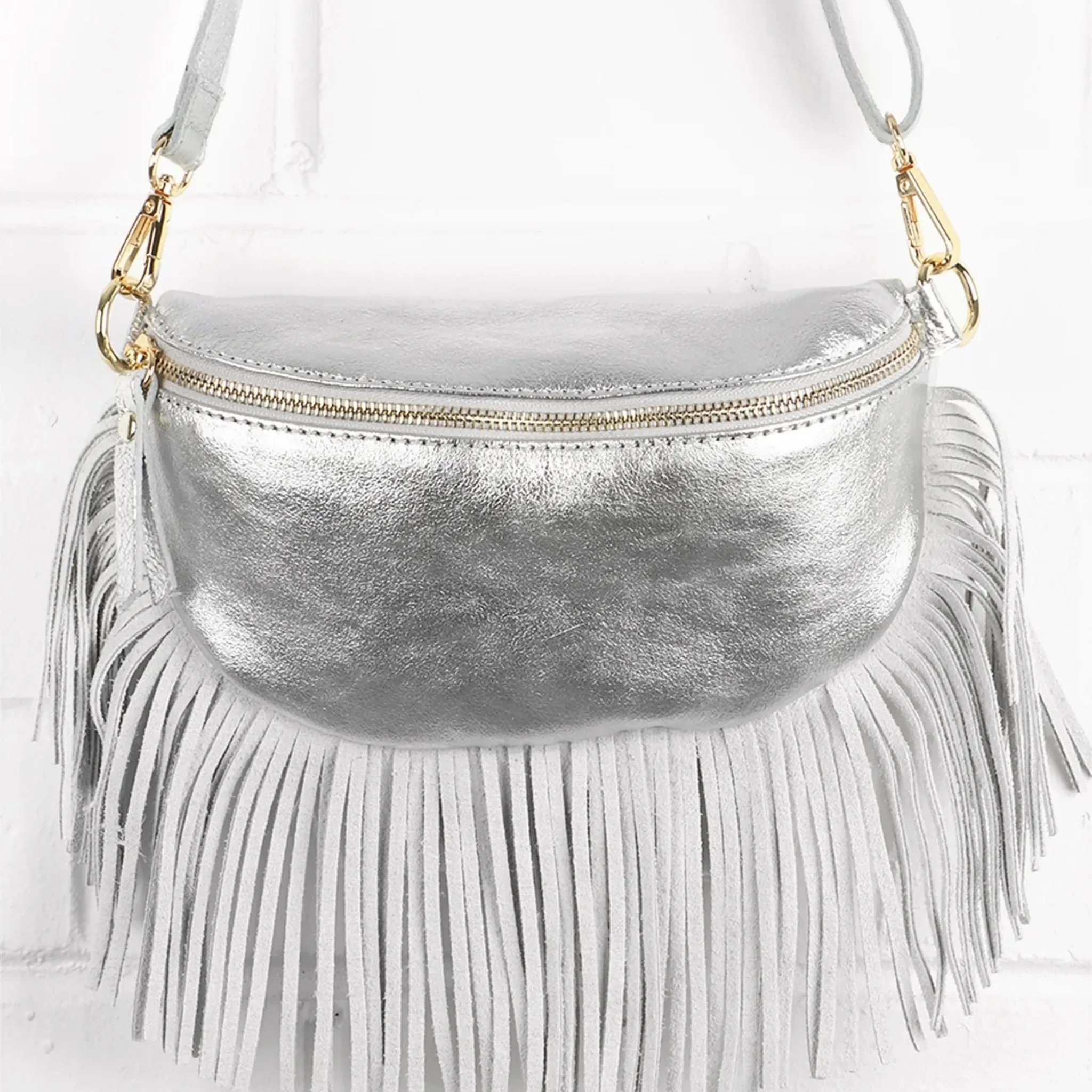 The Fringed Leather Bumbag